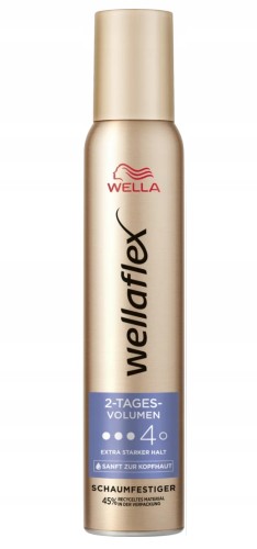 WELLAFLEX Pianka do włosów Volume 2-Tages 200 ml (poziom 4) – trwała objętość aż do 2 dni