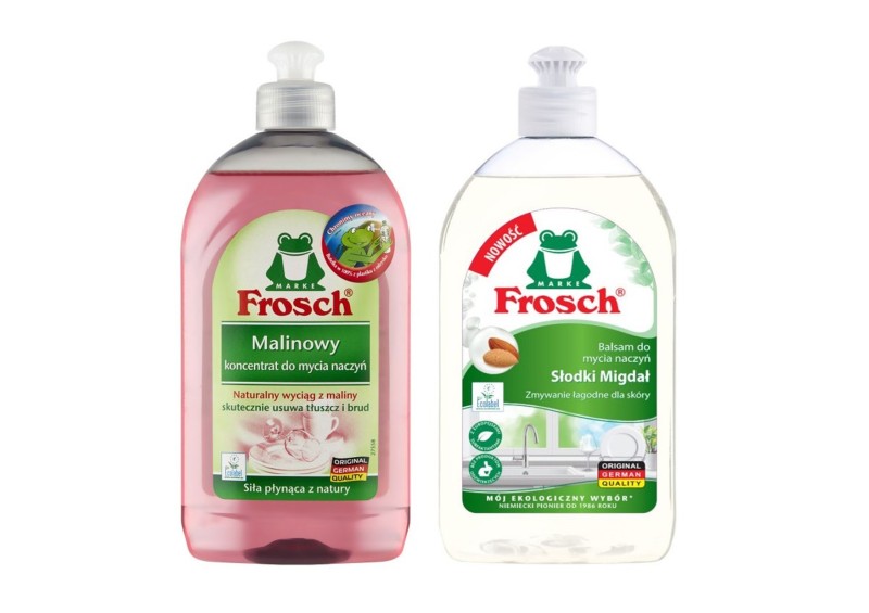 Frosch Zestaw do mycia naczyń 2x500 ml – Malina + Słodki Migdał gratis - Sklep i hurtownia FH German