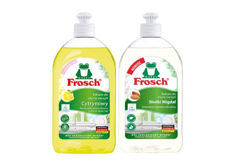 Frosch Zestaw do mycia naczyń 2x500 ml – Balsam Cytrynowy + Słodki Migdał gratis - Sklep i hurtownia FH German