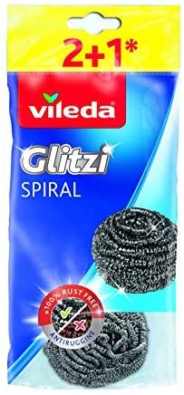 VILEDA   Zmywak spiralny 2+1szt Glitzi Spiral Inox /20/