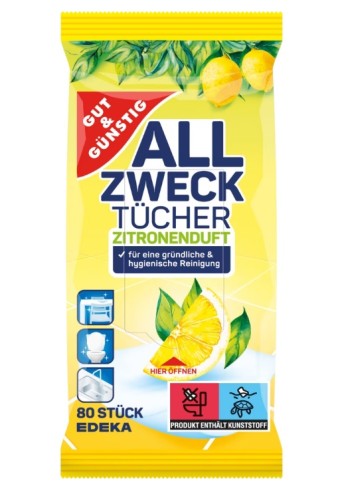 G&G   Chusteczki Nawilżone Uniwersalne 80szt DE /6