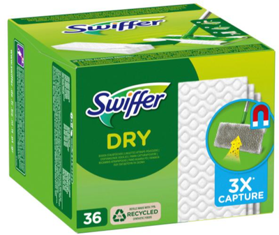SWIFFER Dry wkłady do mopa 36 szt. – niemieckie suche ściereczki do podłóg