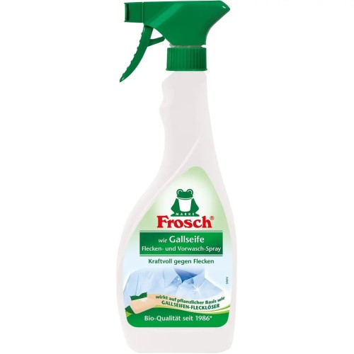 FROSCH Odplamiacz Mydło Naturalne 500 ml – niemiecki odplamiacz w sprayu na bazie roślinnej