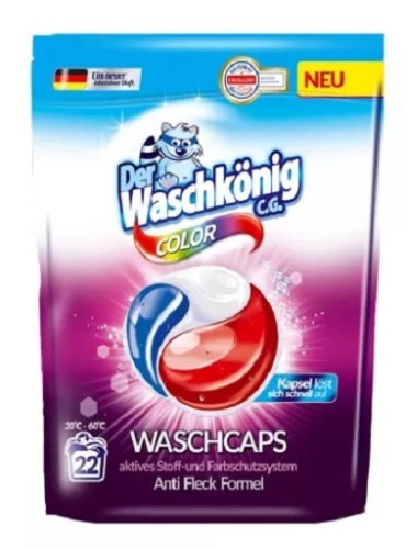 WASCHKONIG   Kapsułki A22 Kolor 3 komorowe DE