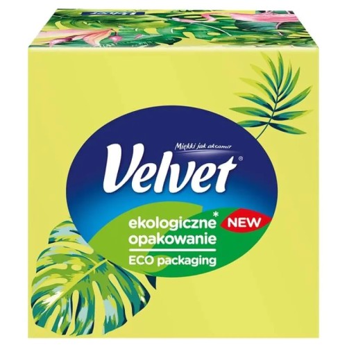 VELVET   Chusteczki higieniczne  U-56 CUBE 3-warstwowe /24
