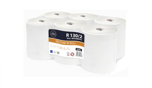 ELLIS   Ręcznik papierowy do Autocut biały 2warstwy 130m celuloza 6rolek