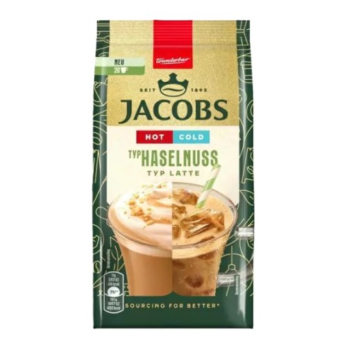 JACOBS Cappuccino Haselnuss 340 g – niemieckie cappuccino o smaku orzecha laskowego