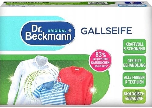 DR BECKMANN  Mydełko odplamiające galasowe 100g DE /12/