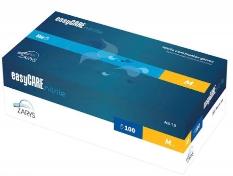 EASYCARE Rękawice Nitryl Bezpudrowe Nieb. 100szt M