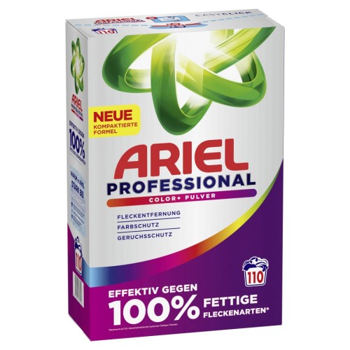 ARIEL Proszek do prania kolorów z Niemiec 6,05 kg Professional Color+ 110 prań