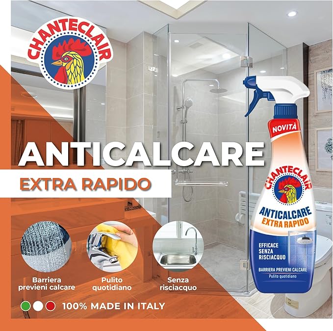 CHANTE CLAIR Odkamieniacz 625 ml Anticalcare Extra Rapido – włoski spray do usuwania kamienia z octem - Sklep i hurtownia FH German