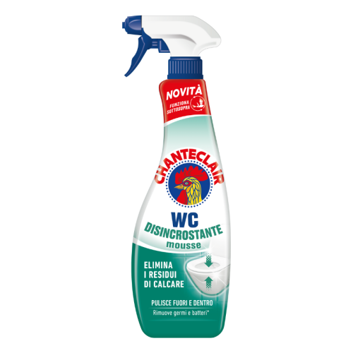 CHANTE CLAIR Odkamieniacz WC 625 ml Schiumattiva Disincrostante – włoska aktywna piana do toalety, usuwa kamień i bakterie