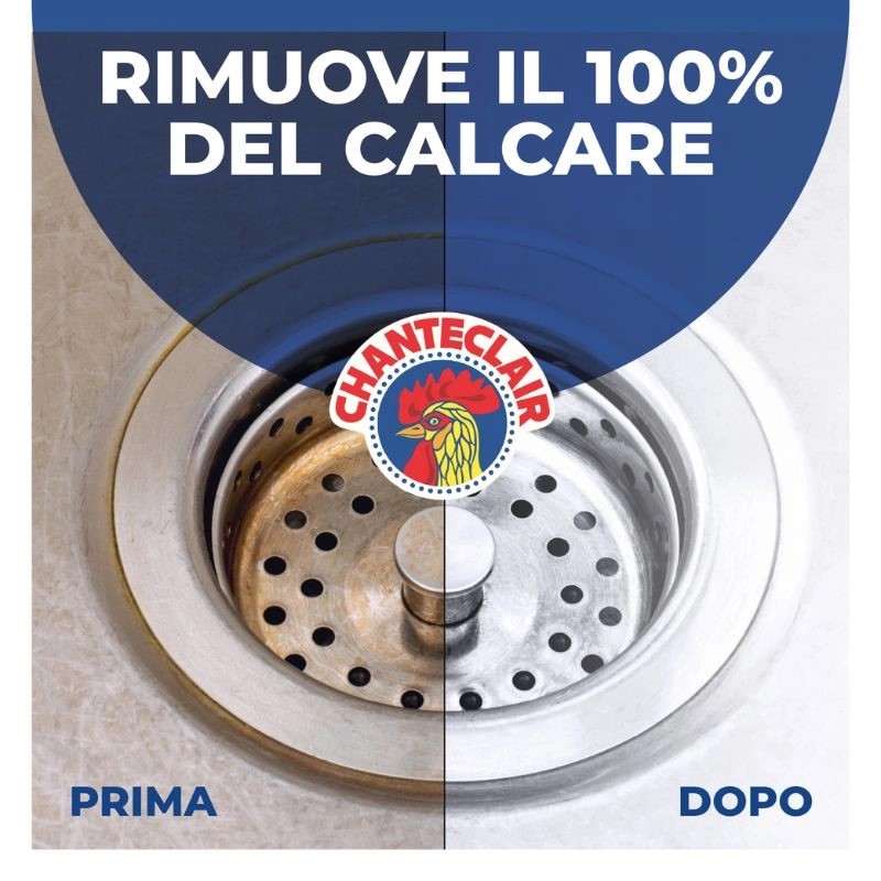 CHANTE CLAIR Odkamieniacz 625 ml Extra Potente – włoski spray na kamień i zacieki, do łazienki i armatury - Sklep i hurtownia FH German