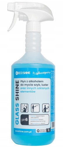 ECO SHINE   Glass Shine 1l Płyn z alkoholem do mycia szyb i luster /12/