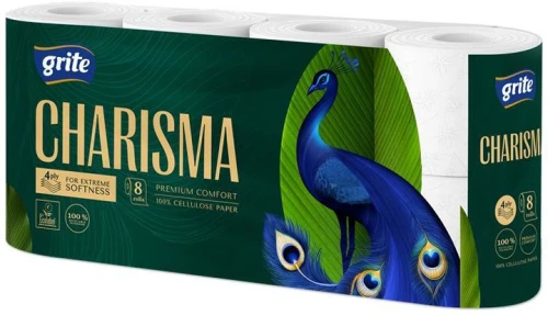  GRITE Papier Toaletowy Charisma – 4-warstwowy, celuloza