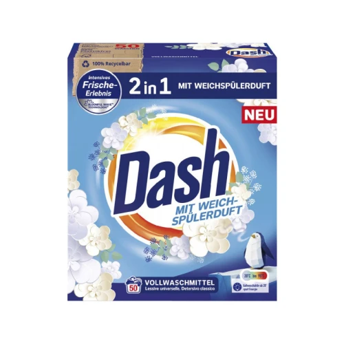 DASH Proszek 50P Uniwersalny 3kg z Niemiec – wydajne pranie w niemieckim standardzie
