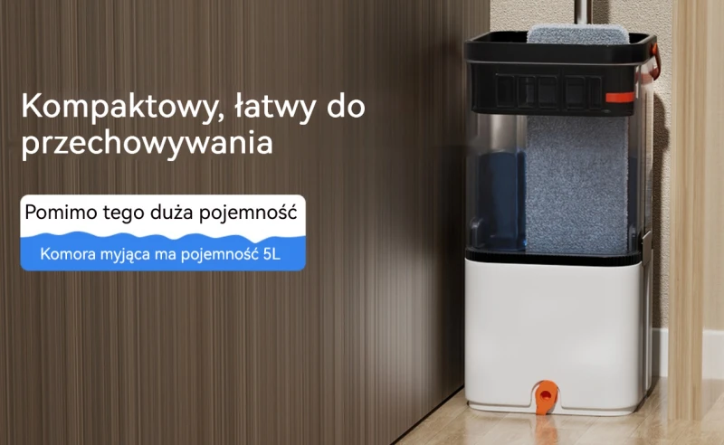 TIVAXO Mop obrotowy S22 Spin z separacją brudnej wody + 2 wkłady - Sklep i hurtownia FH German