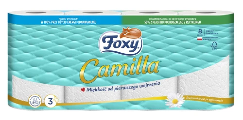 FOXY Camilla Papier toaletowy 8 rolek 3-warstwowy