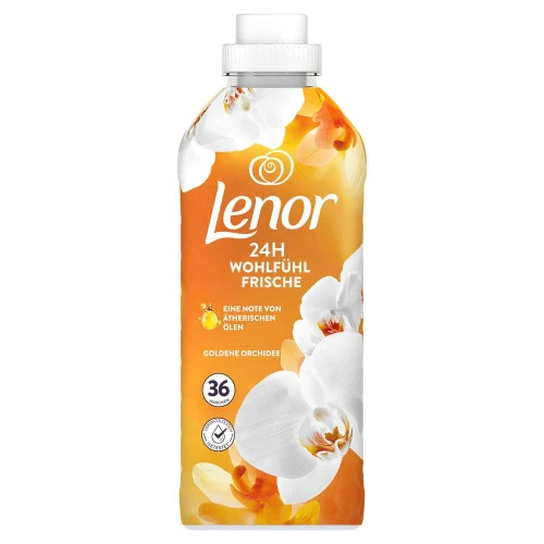 NIEMIECKI PŁYN DO PŁUKANIA Lenor Goldene Orchidee 756ml 36 prań – Oryginalna chemia z Niemiec DE