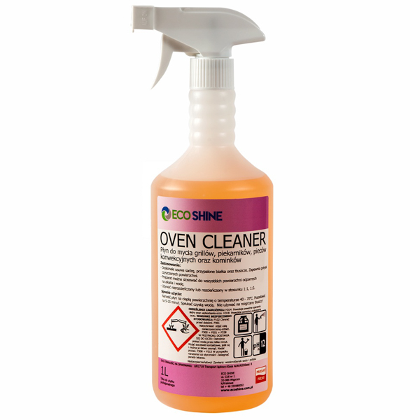 ECO SHINE   Oven Cleaner 1l Płyn do mycia grillów, piekarników, pieców konwekcyjnych oraz kominków /12/ - Sklep i hurtownia FH German