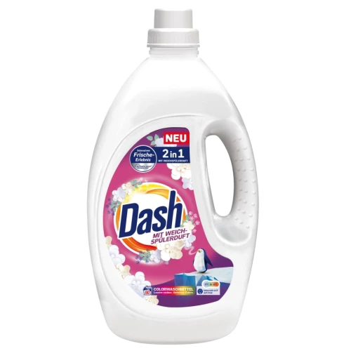 DASH Żel do prania 80 prań Color 3,6 L – niemiecki żel do prania