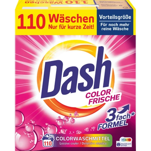 DASH Proszek do prania 110 prań Color Frische 5,5 kg – niemiecki proszek do prania