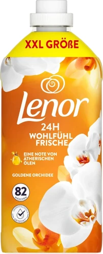 LENOR Płyn do Płukania Goldene Orchidee 1,722 l (82 prania) – niemiecki płyn do płukania tkanin