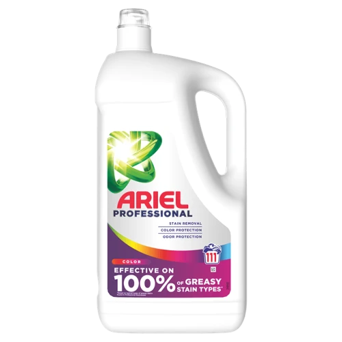 ARIEL Żel do prania 4,995L Professional Color 111 prań – profesjonalny płyn do prania kolorowych tkanin