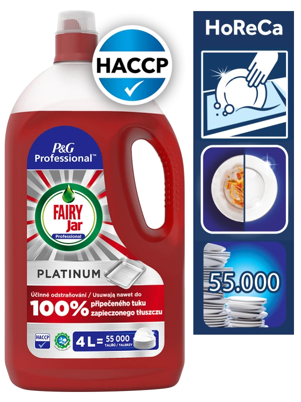 FAIRY Płyn do naczyń 4L Platinum Professional – skoncentrowany płyn do mycia naczyń, usuwa przypalony tłuszcz - Sklep i hurtownia FH German