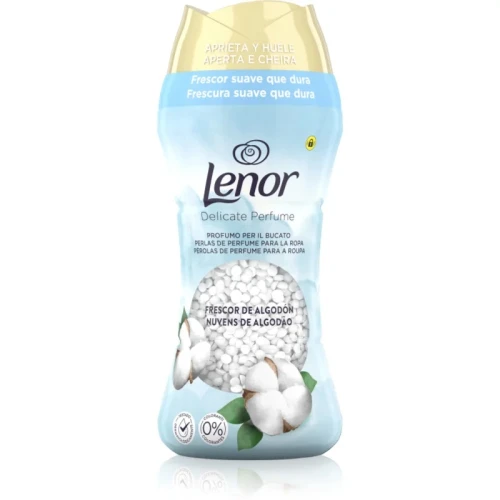 Lenor Delicate Perfume Cotton Fresh Granulki zapachowe do prania 195 g – świeżość bawełny i długotrwały zapach