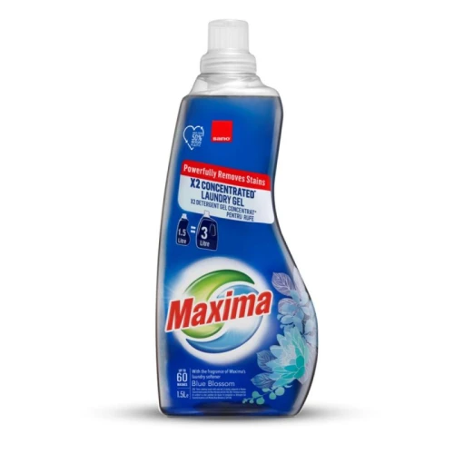 SANO Maxima Blue Blossom Żel do prania 1,5L (60 prań) – Izraelska moc koncentracji i świeżości