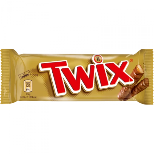 TWIX Baton 50g 2 sztuki – Chrupiące ciastko z karmelem w mlecznej czekoladzie