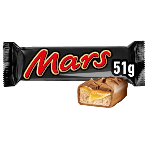 MARS Baton 51g z nadzieniem nugatowo-karmelowym w mlecznej czekoladzie