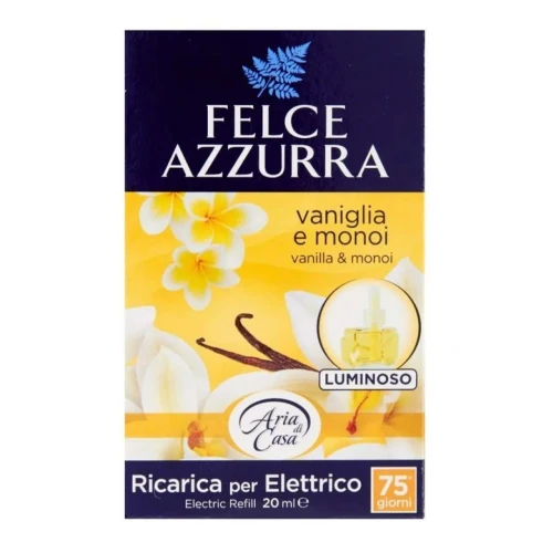 FELCE AZZURRA Vaniglia e Monoi 20 ml – włoski zapas do odświeżacza elektrycznego Vanilla & Monoi