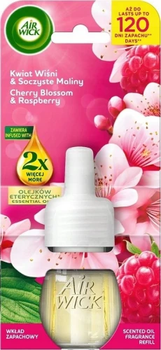 AIR WICK Elektryczny wkład zapachowy 19 ml Kwiat Wiśni i Soczysta Malina