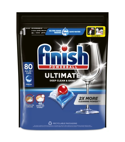 Finish Quantum Ultimate Fresh Kapsułki do zmywarki 80 szt. – kapsułki all in one do idealnej czystości i połysku