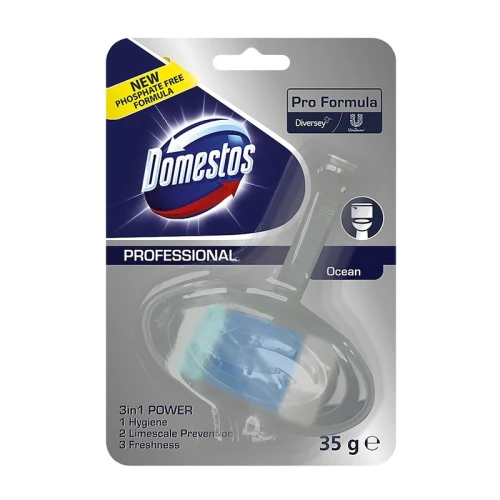 Domestos Professional Ocean Zawieszka do WC 40 g – kostka do toalety morska świeżość