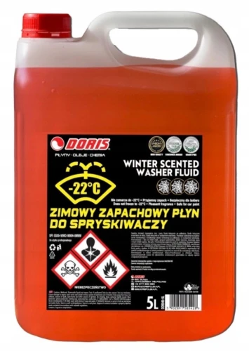 DORIS Zimowy płyn do spryskiwaczy 5 l -22°C – zapachowy płyn samochodowy do szyb