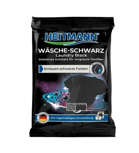 Heitmann Wäsche-Schwarz środek przywracający głęboką czerń 50g saszetka do ubrań DE