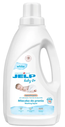 JELP 0+ Hipoalergiczne mleczko do prania 1,5 18P Biel  DM /6
