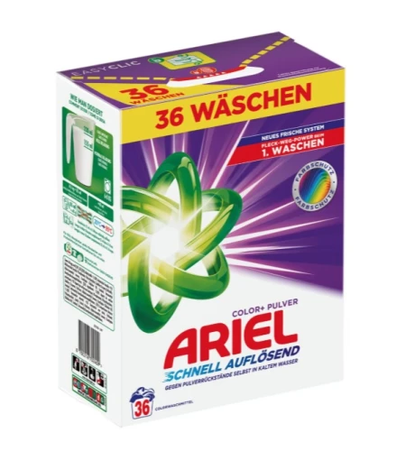 ARIEL niemiecki proszek do prania 1,98 kg (36 prań) Color+ – ochrona kolorów i skuteczne pranie już od 20°C