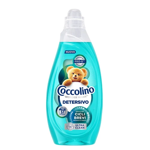 Coccolino Wonder Wash Universal Żel do prania 1,48 l – włoski żel do prania uniwersalny do krótkich cykli 37 prań