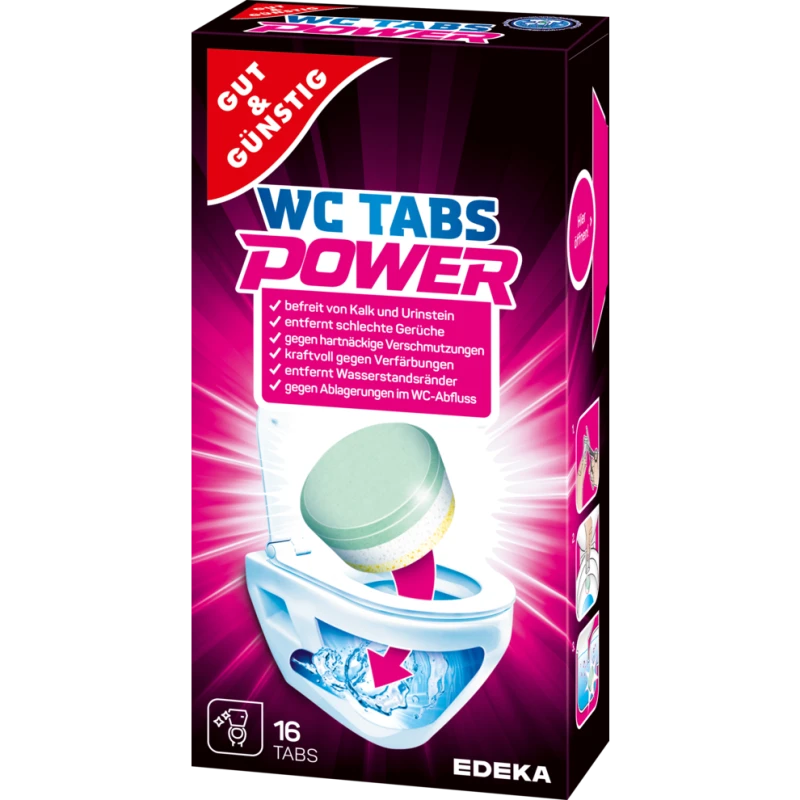 Tabletki do WC G&G na kamień 16szt - Niemieckie - Sklep i hurtownia FH German