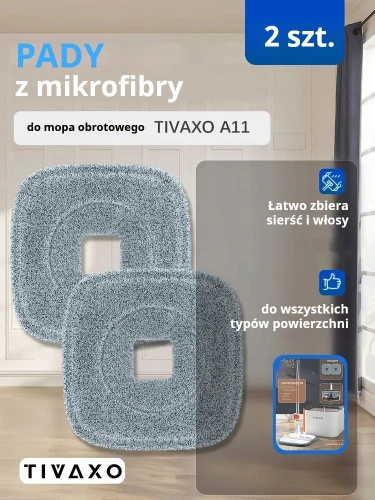 Tivaxo zapasowy wkład nakladka do Mopa A11 2 sztuki