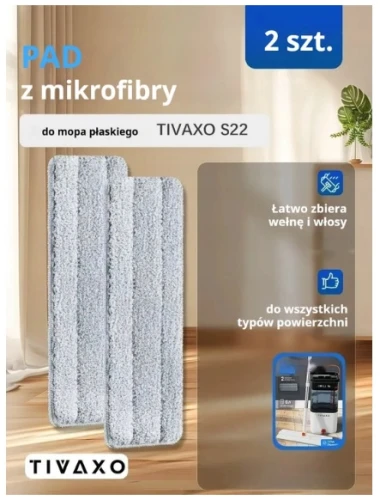 Tivaxo zapasowy wkład nakladka do Mopa S22 2 sztuki