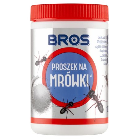 Bros proszek na mrówki 100g skuteczny preparat do zwalczania gniazd 2 sposoby użycia