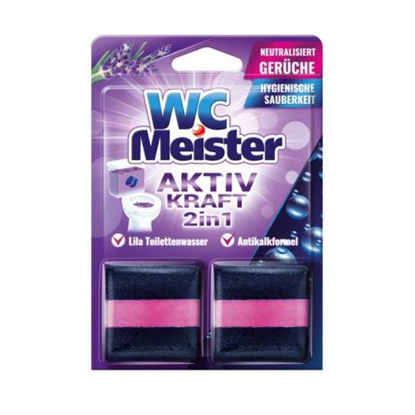 WC Meister   Kostka barwiąca do spłuczki 2x50g Lawenda DE /20/ - Sklep i hurtownia FH German