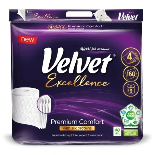 VELVET   Papier toaletowy Excellence COMFORT 9 4wars. /5