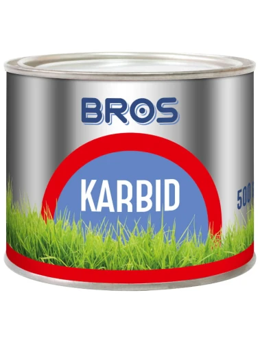 Bros Karbid granulowany 500g skuteczny środek na krety i nornice do ogrodu