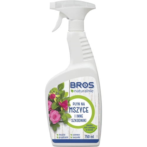 Bros Naturalnie płyn na mszyce i inne szkodniki 750ml spray naturalny skład bezpieczny